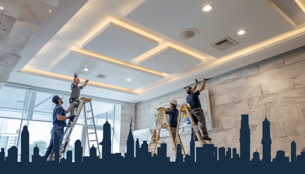 Gypsum False Ceiling Installation Company Dubai