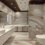Completed tile installation in Dubai villa