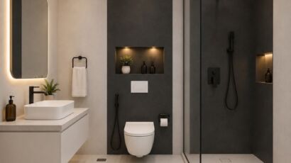 Porcelain tile fixing in Dubai villa