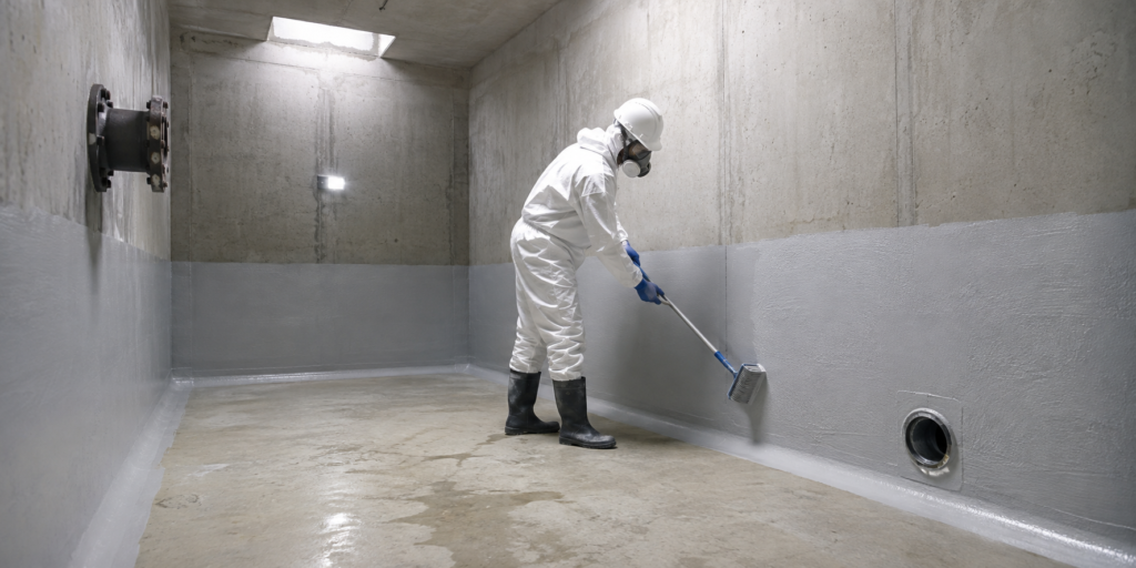 Water tank waterproofing services in Dubai by Wavex