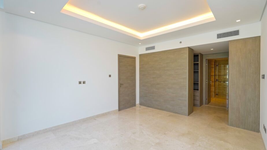 Gypsum partition walls in a modern Dubai interior