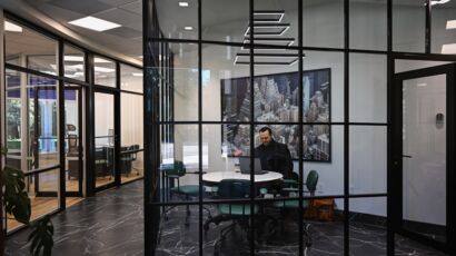 Office boy supporting daily operations in a modern Dubai office