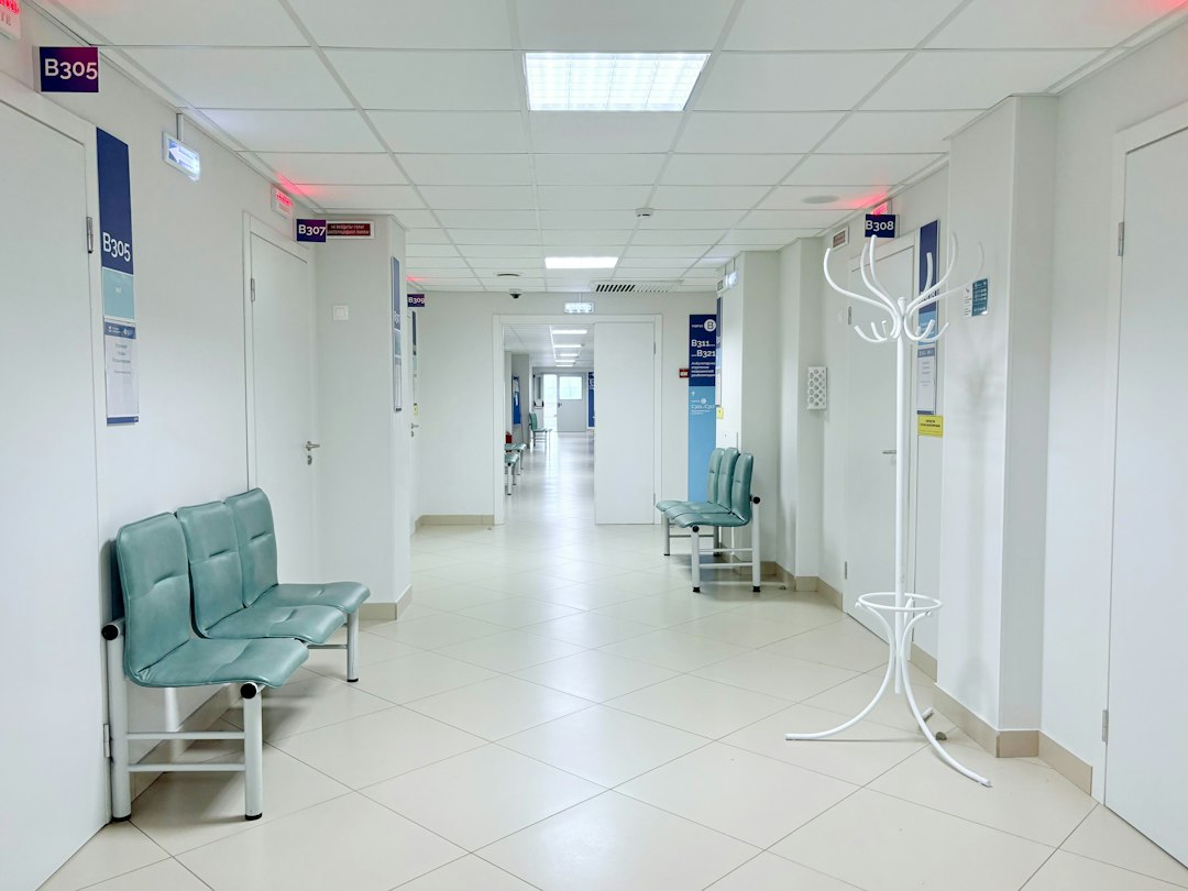 Hospital corridor illustrating the environment covered by a healthcare cleaning workforce plan